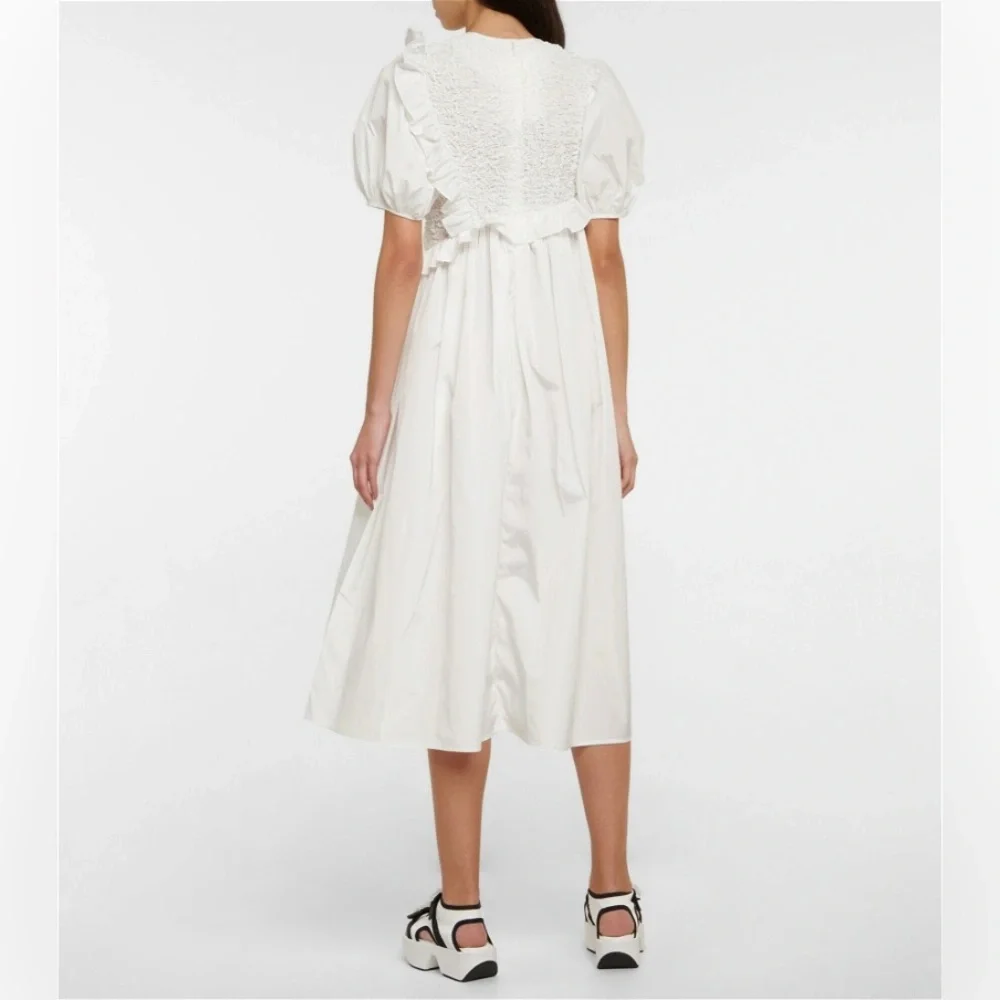 Cecilie Bahnsen - Chloé Ruffled Smocked Maxi Dress UK10 US6 Trinny Woodall